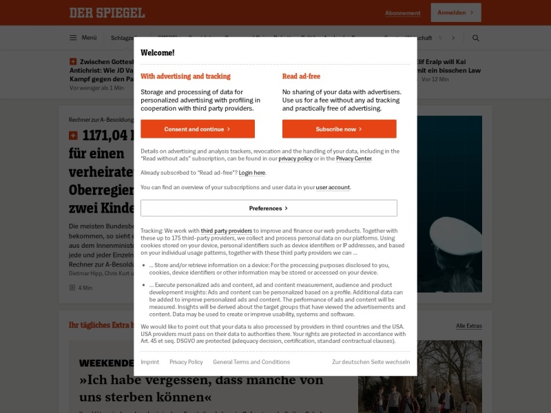 Der Spiegel - Site officiel