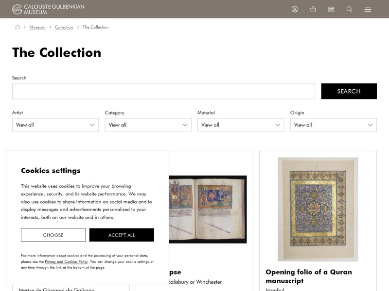 Fundação Calouste Gulbenkian - Museum Collection