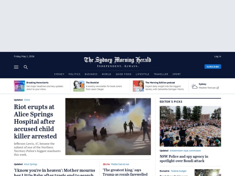 The Sydney Morning Herald - Site officiel