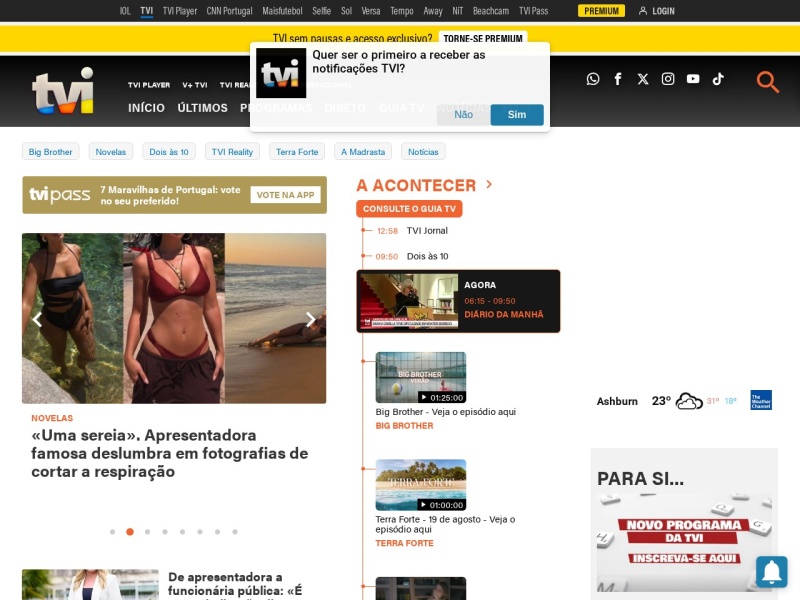 TVI - Site officiel