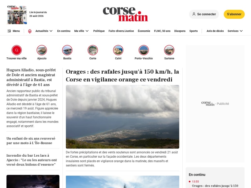 Corse-Matin - Site officiel