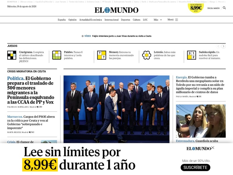 El Mundo - Site officiel