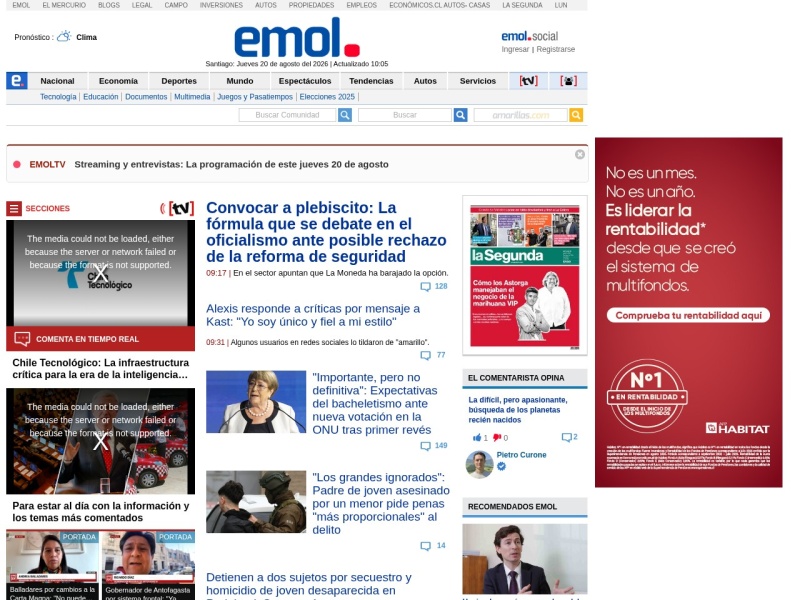 El Mercurio - Site officiel