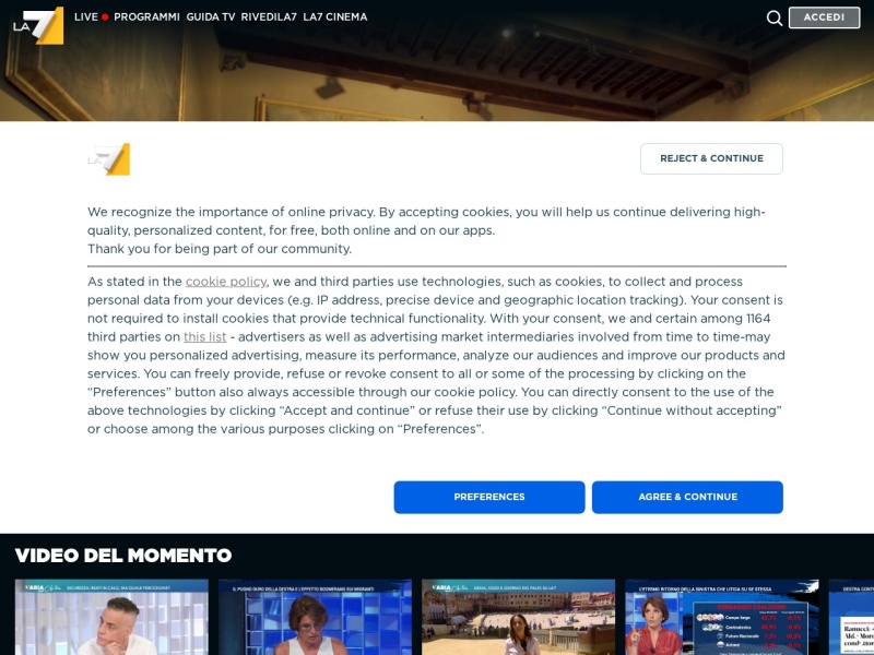 La7 - Site officiel