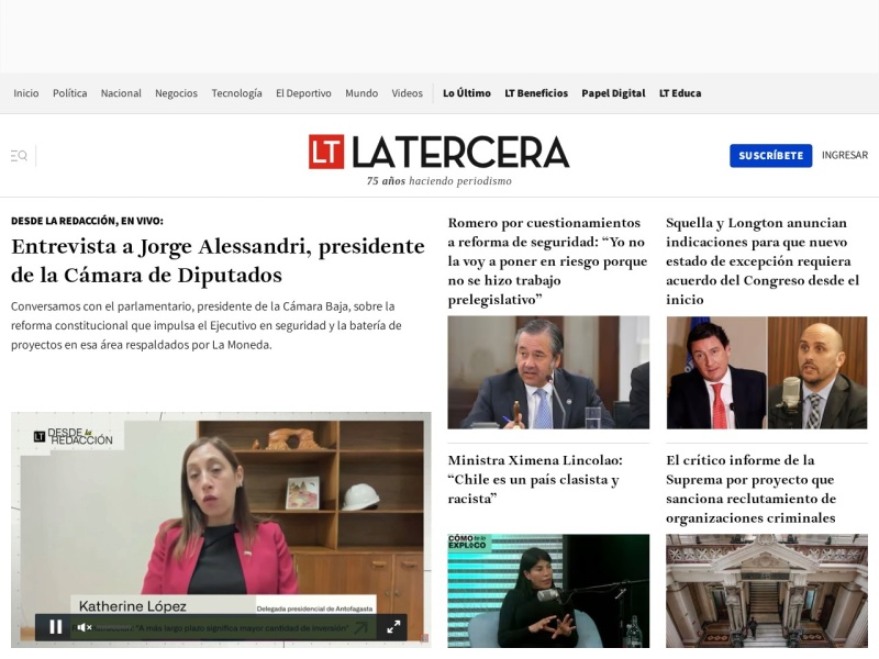 La Tercera - Site officiel