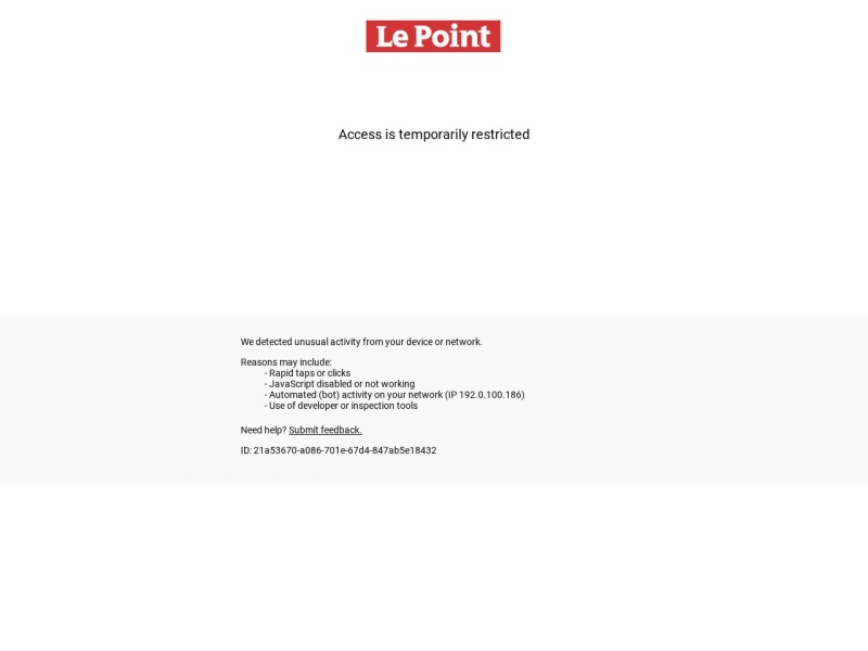 Le Point - Site officiel