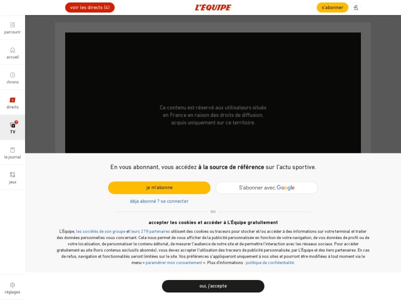 La chaîne L'Équipe - Site officiel