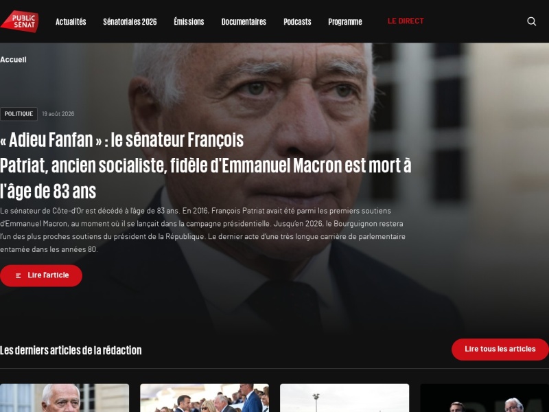 Public Sénat - Site officiel