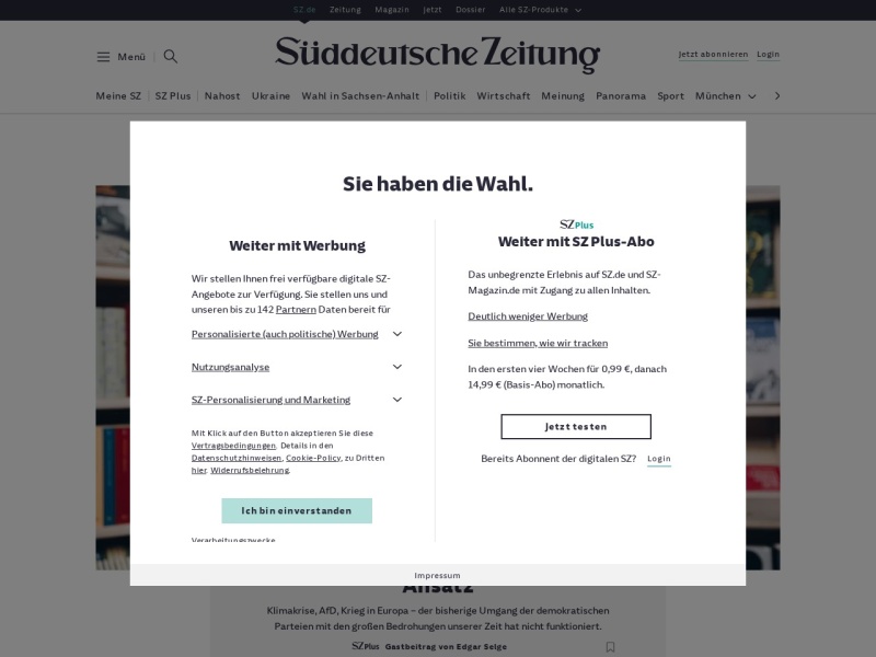 Süddeutsche Zeitung - Site officiel