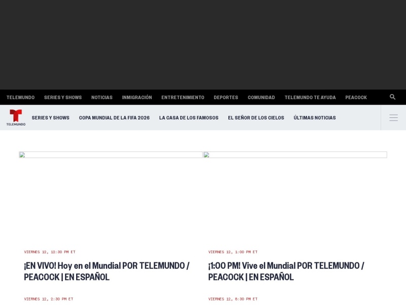 Telemundo - Site officiel