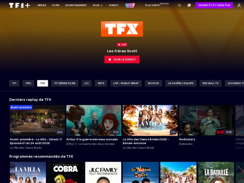 TFX - Site officiel