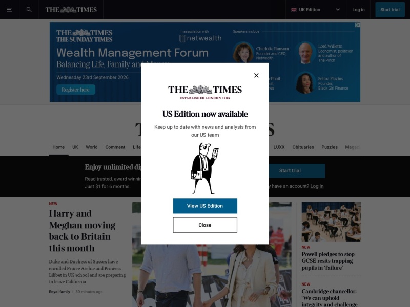 The Times - Site officiel