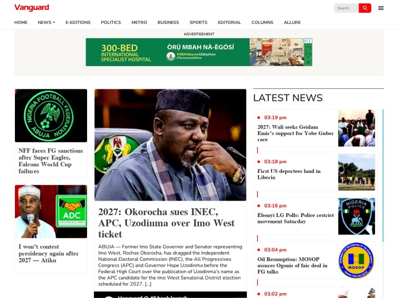 Vanguard Nigeria - Site officiel