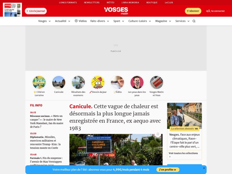 Vosges Matin - Site officiel